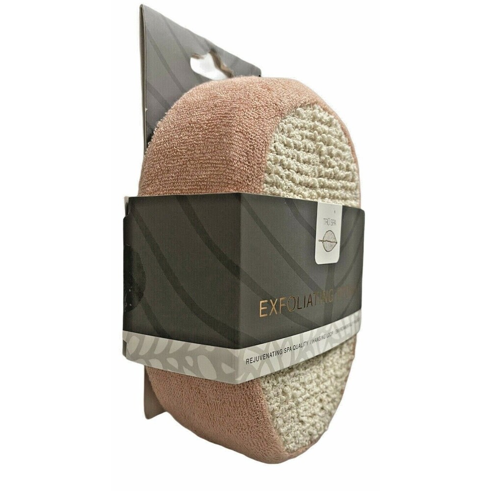 Exfoliating Sponge - Rejuvenating Spa Quality, Hanging Loop, Cleans & Massages